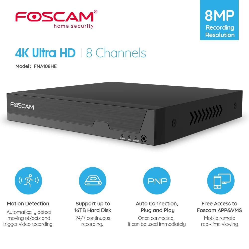 Foscam  ī޶ ýۿ Ʈũ  , HD Foscam IP ī޶ PoE NVRθ ۵, 4K, 8 ä, 8MP, 4K, 5MP, 4MP